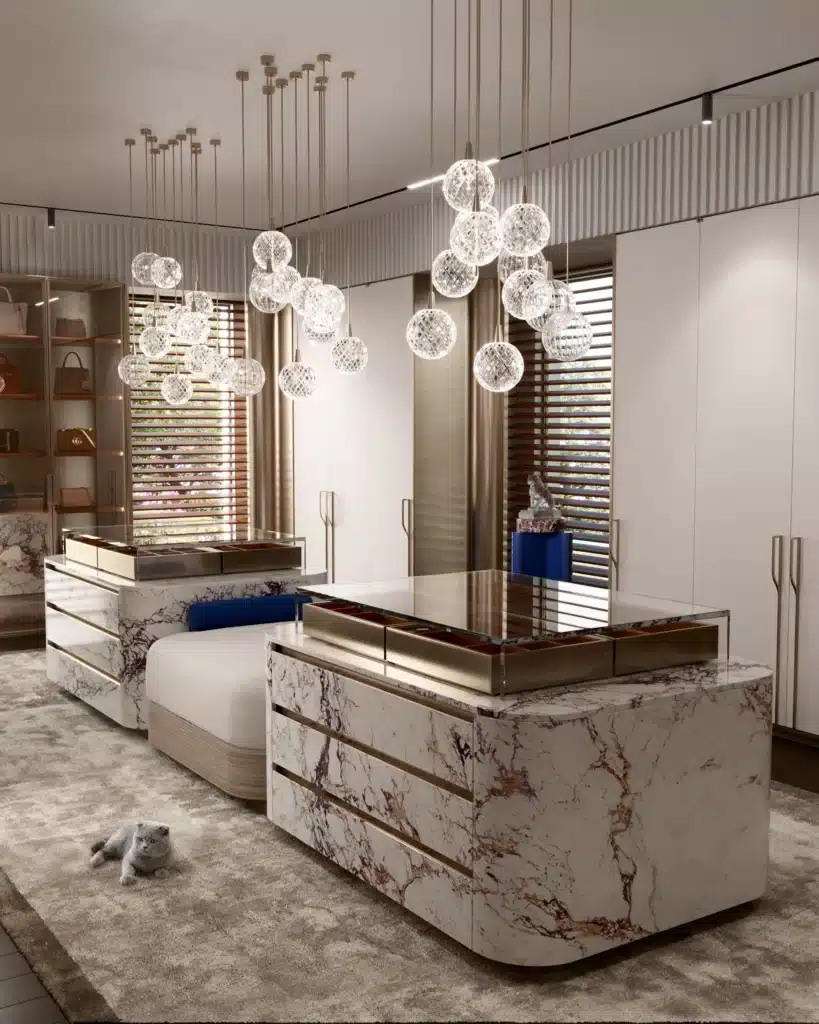 Rendering 3D: cabina armadio