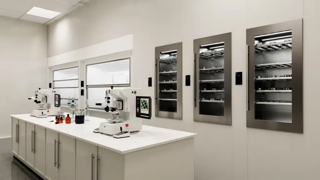 Rendering 3D: laboratorio armadi