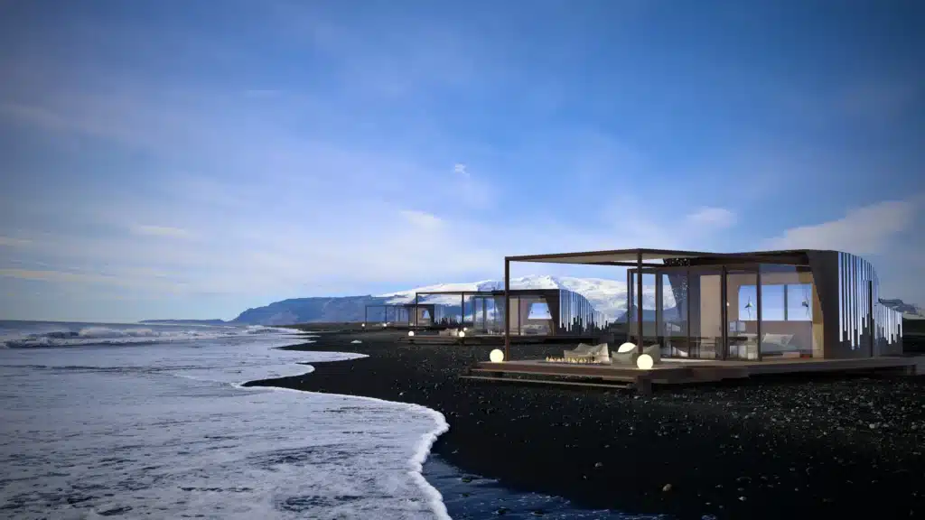 Rendering 3D: modulo spiaggia